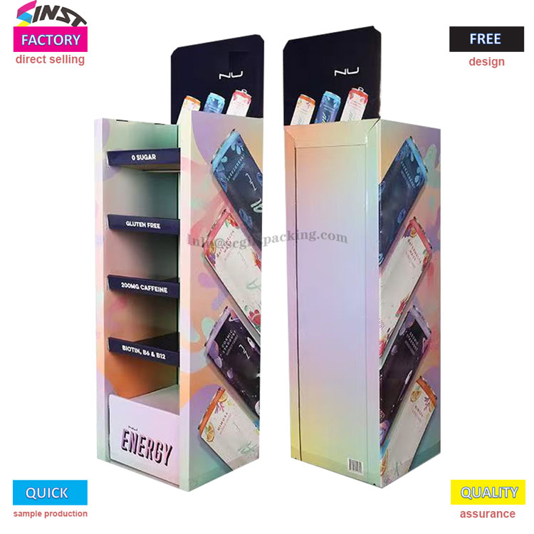 Stojak ekspozycyjny na napoje energetyczne: wykorzystanie koloru i informacji, aby dodać „witalizacji” w oczach klientów