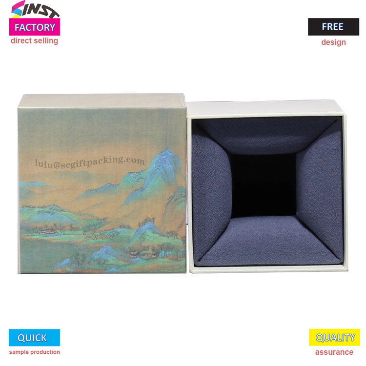 Pudełko na kubek przedstawia kulturę w szczegółach