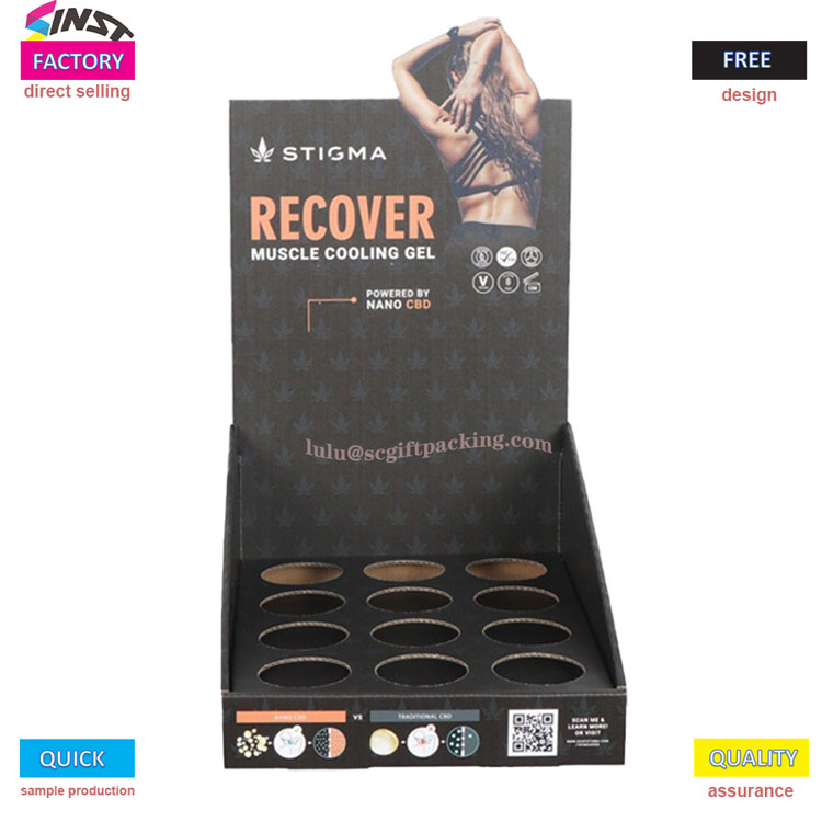 Health desktop display rack