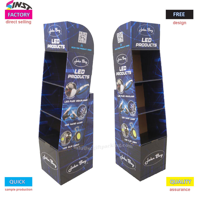 Produkt LED falowany kartonowy stojak na wyświetlacz