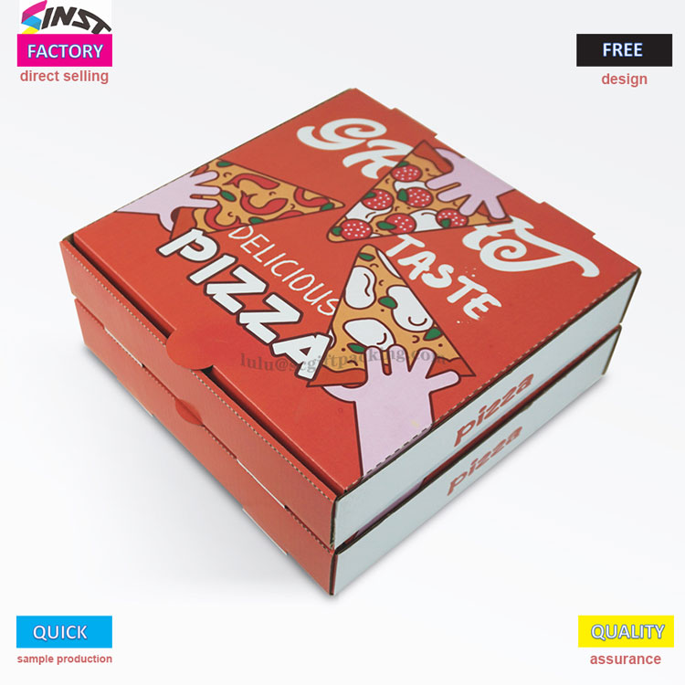 Red Grust Cowhide Pizza Pizza Pudełko